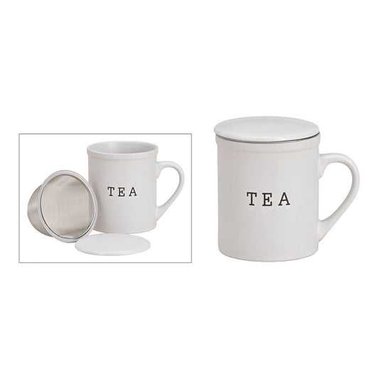 Mug "Tea", passoire & couvercle -Wurm-