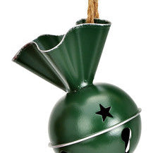 Bonbons grelots à suspendre en métal, vert ou rouge