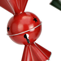 Bonbons grelots à suspendre en métal, vert ou rouge