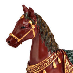 Cheval à bascule avec sapin