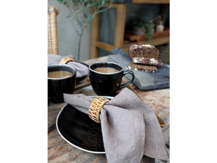 Ronds de serviette en rotin, par 4 -Chic Antique-