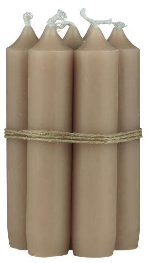 Lot de 6 bougies de table sable Ø2,2 × H11 cm – IB Laursen