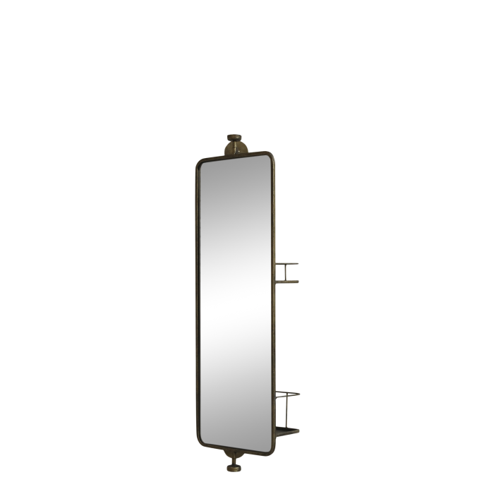 Meuble Miroir, 2 étagères arrière -Chic Antique-