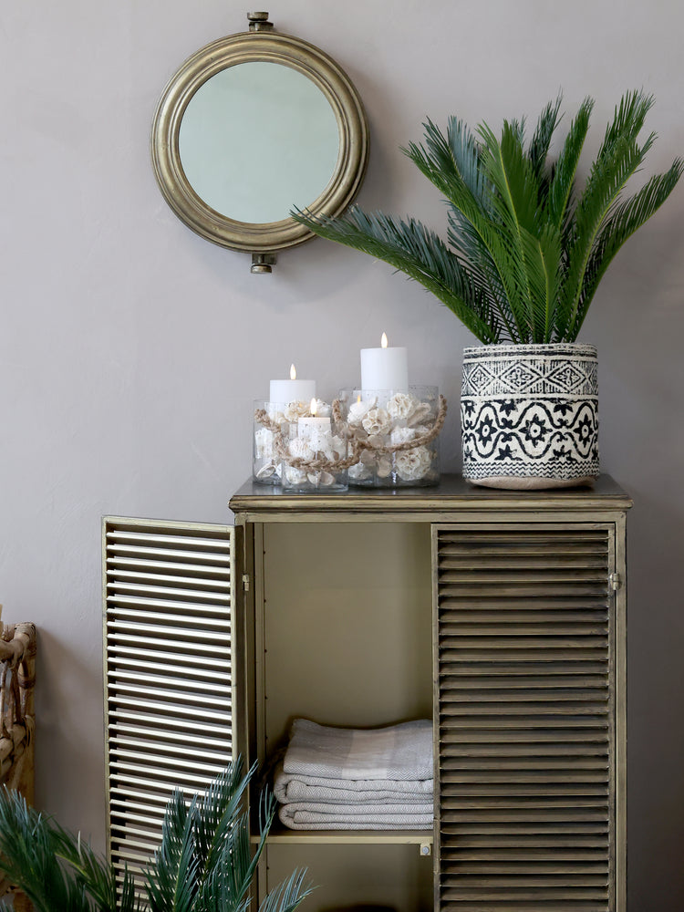 Miroir hublot décor laiton -Chic Antique-