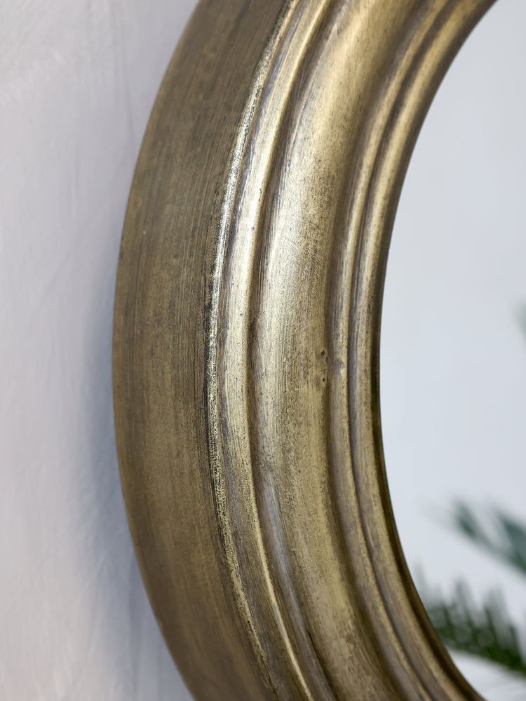 Miroir hublot décor laiton -Chic Antique-