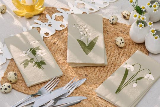 Serviettes doux papier -IB Laursen- 3 modèles