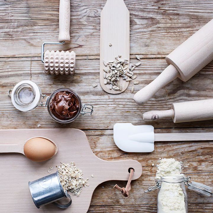 Rouleau à Pâte Rainuré — Bois FSC🍞
