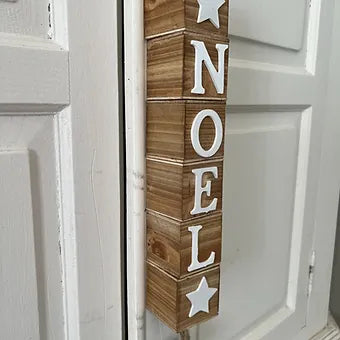 Suspension, 49 cm, cubes de bois "NOËL"