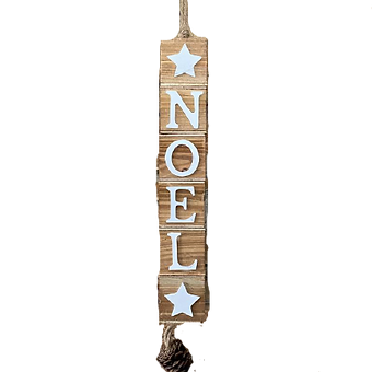 Suspension, 49 cm, cubes de bois "NOËL"