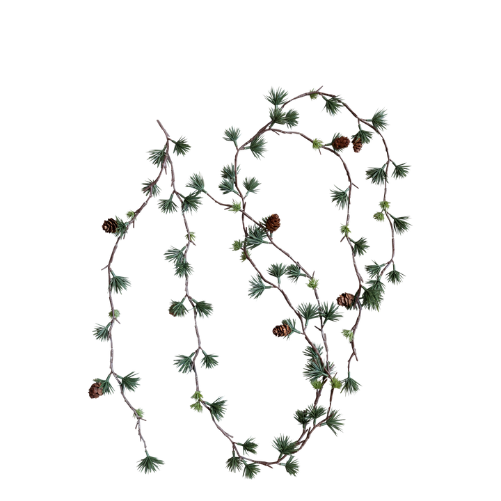 Guirlande verte Cèdre & Pommes de pin – L160 cm