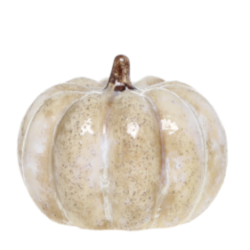 Citrouilles en céramique Chic Antique – petit & grand modèle – café au lait