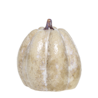 Citrouilles en céramique Chic Antique – petit & grand modèle – café au lait