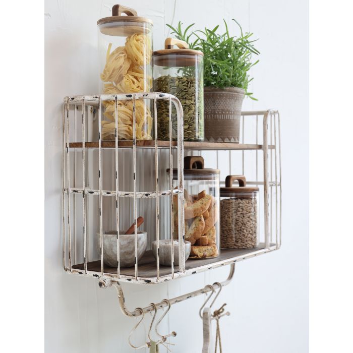 Etagère Broc avec 5 crochets -Chic Antique-