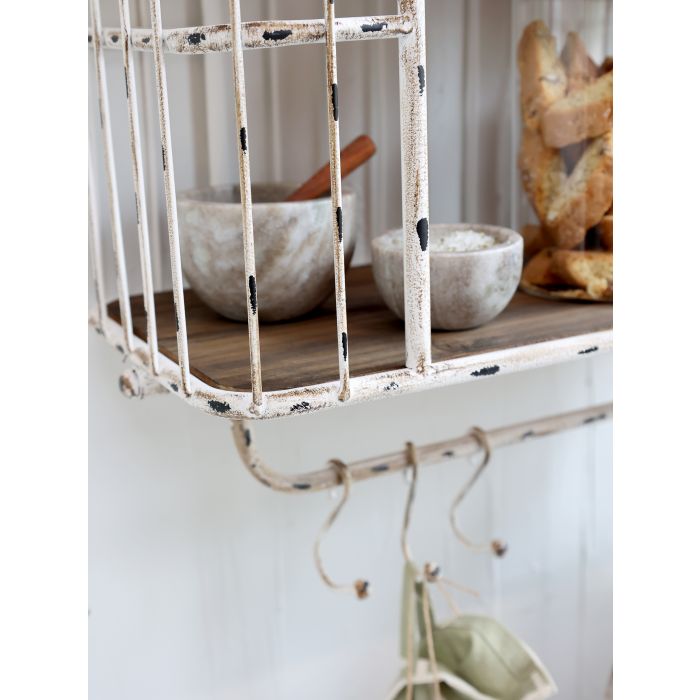 Etagère Broc avec 5 crochets -Chic Antique-