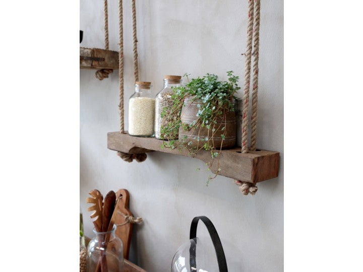 Etagères à cordes bois recyclé -Chic Antique- Coup de cœur !