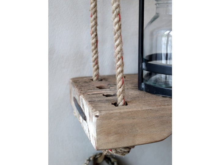Etagères à cordes bois recyclé -Chic Antique- Coup de cœur !