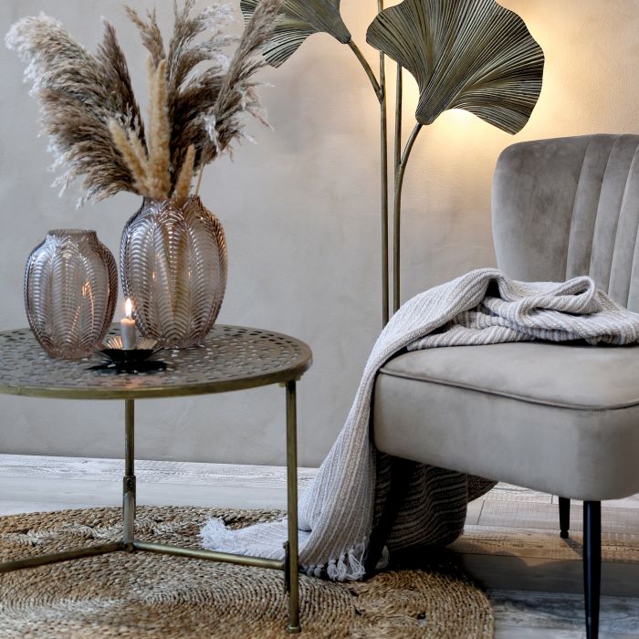 Table basse -Chic Antique- Fer déco Laiton