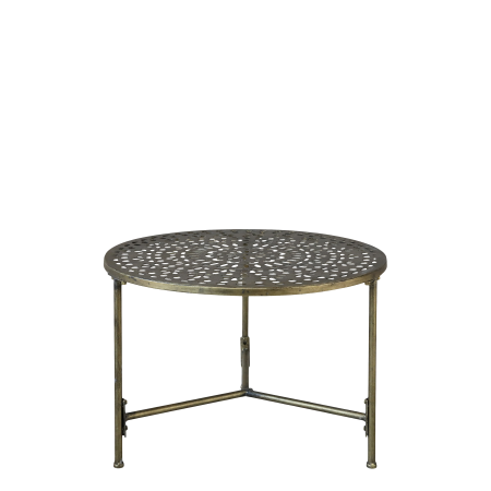 Table basse -Chic Antique- Fer déco Laiton