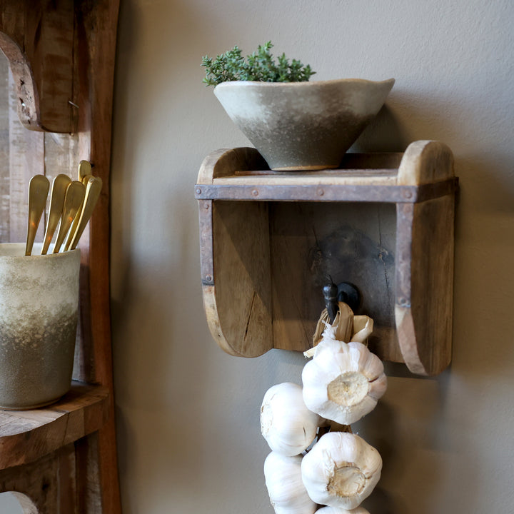 Crochet mural en bois recyclé – Modèle Grimaud