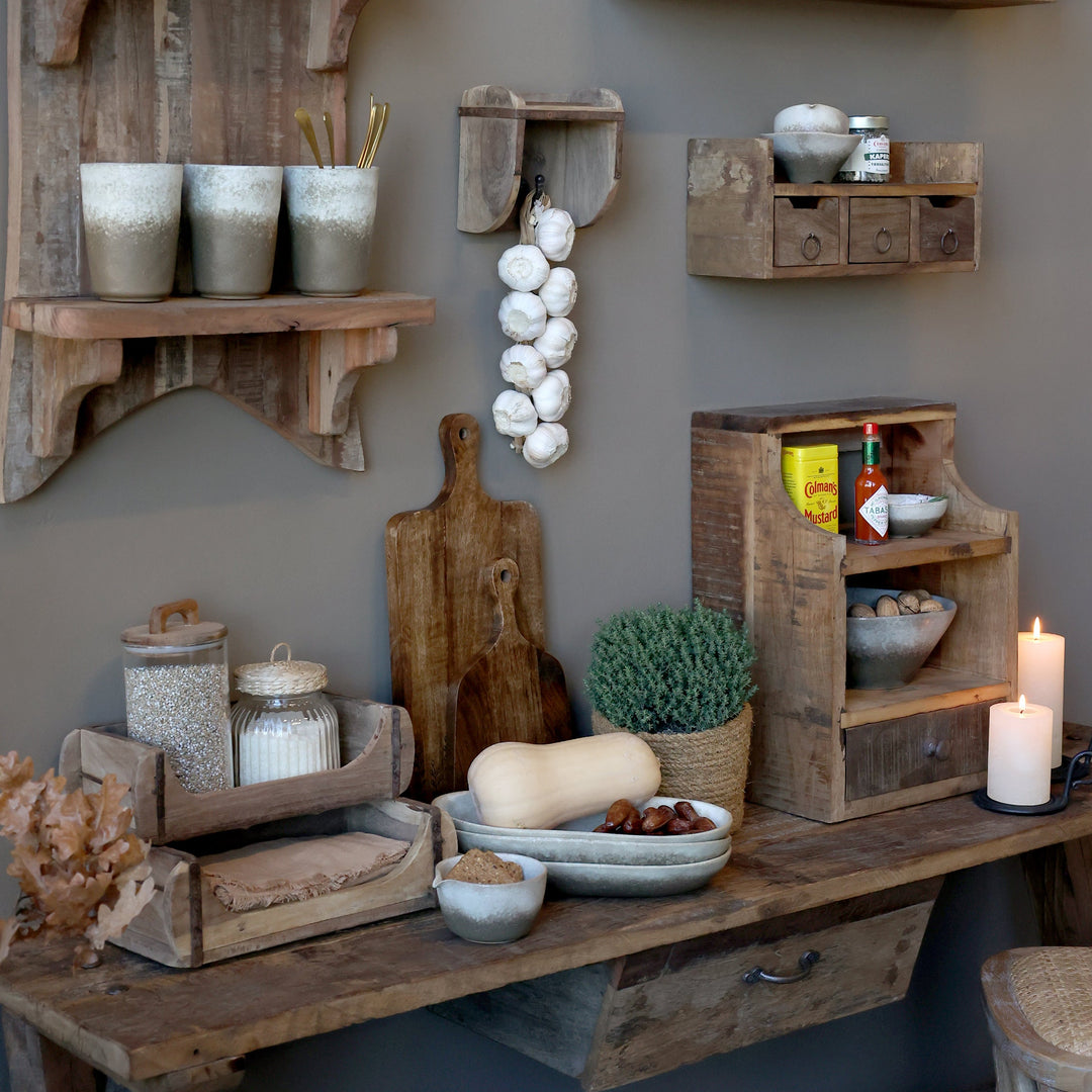 Crochet mural en bois recyclé – Modèle Grimaud