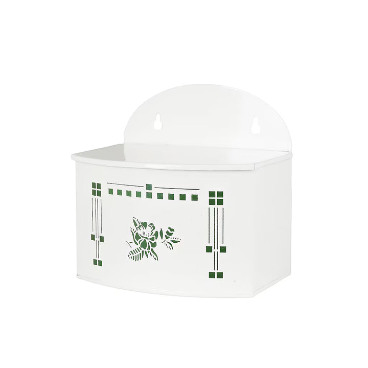 Rangement Ines avec Couvercle — Vert & blanc