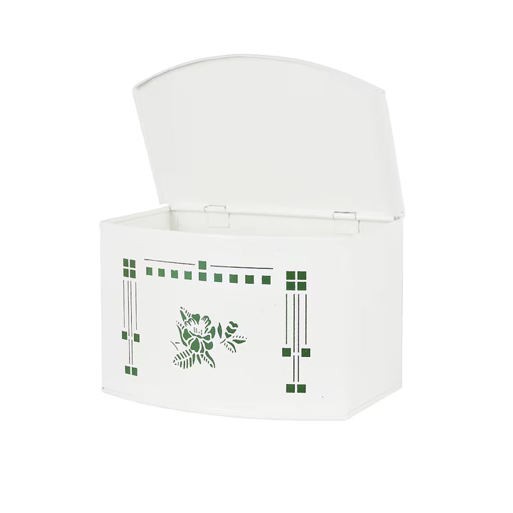 Rangement Ines avec Couvercle — Vert & blanc