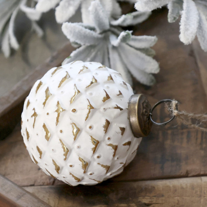 Boulle ronde à écailles de verre