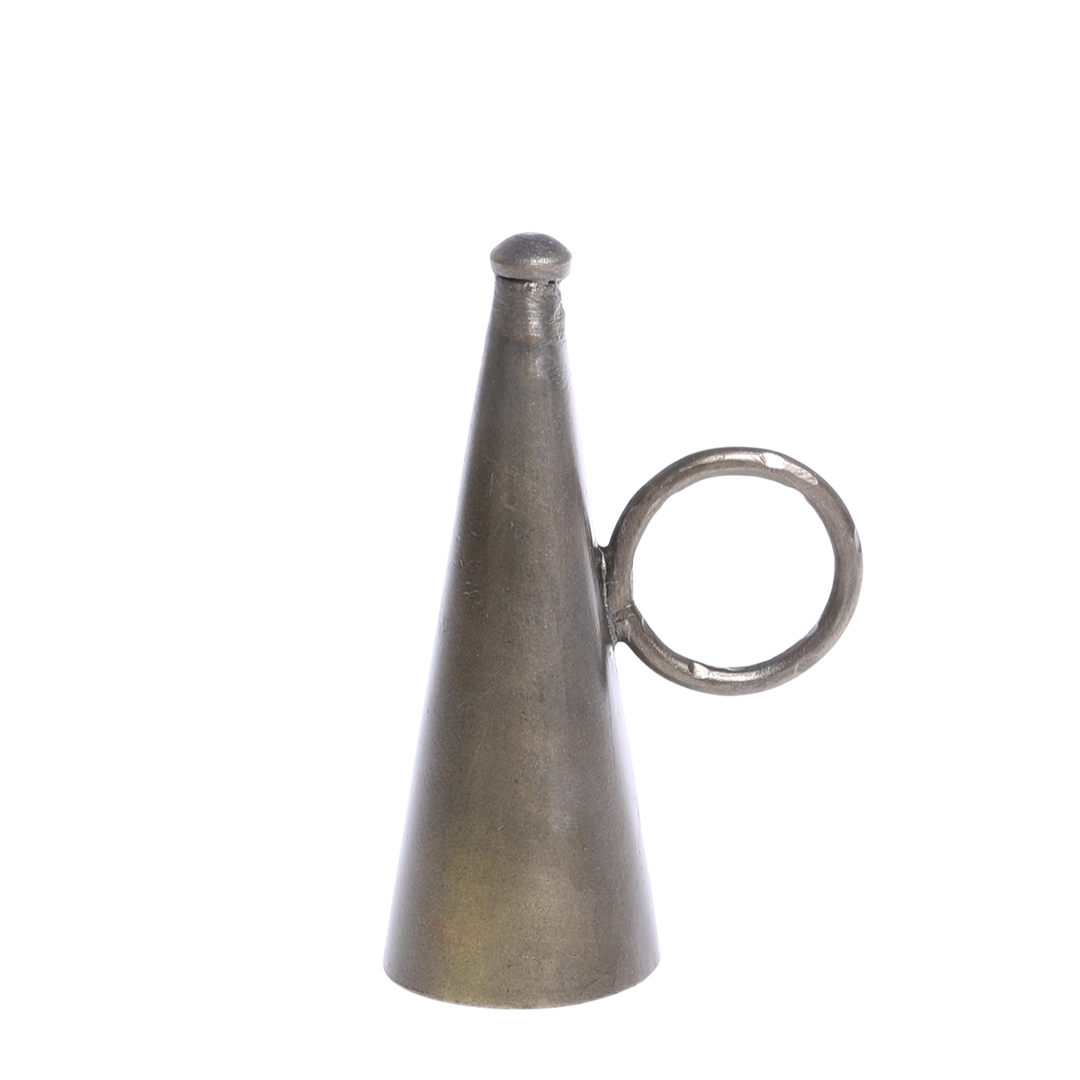 Éteignoir à bougie chic antique en fer décor laiton – H10 cm
