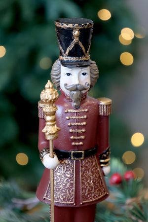 Boîte à musique de Noël avec Casse-Noisette – H28 cm | Cherry Chic Antique