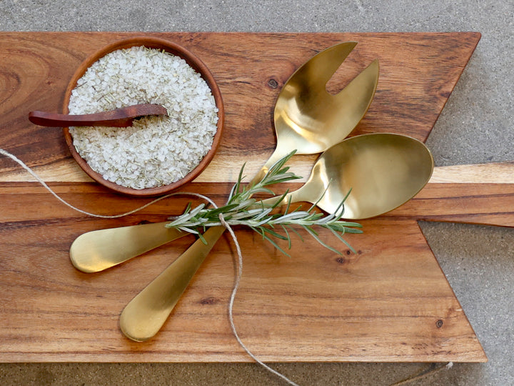 Couverts à salade doré bronze – Set de 2 – L24 cm