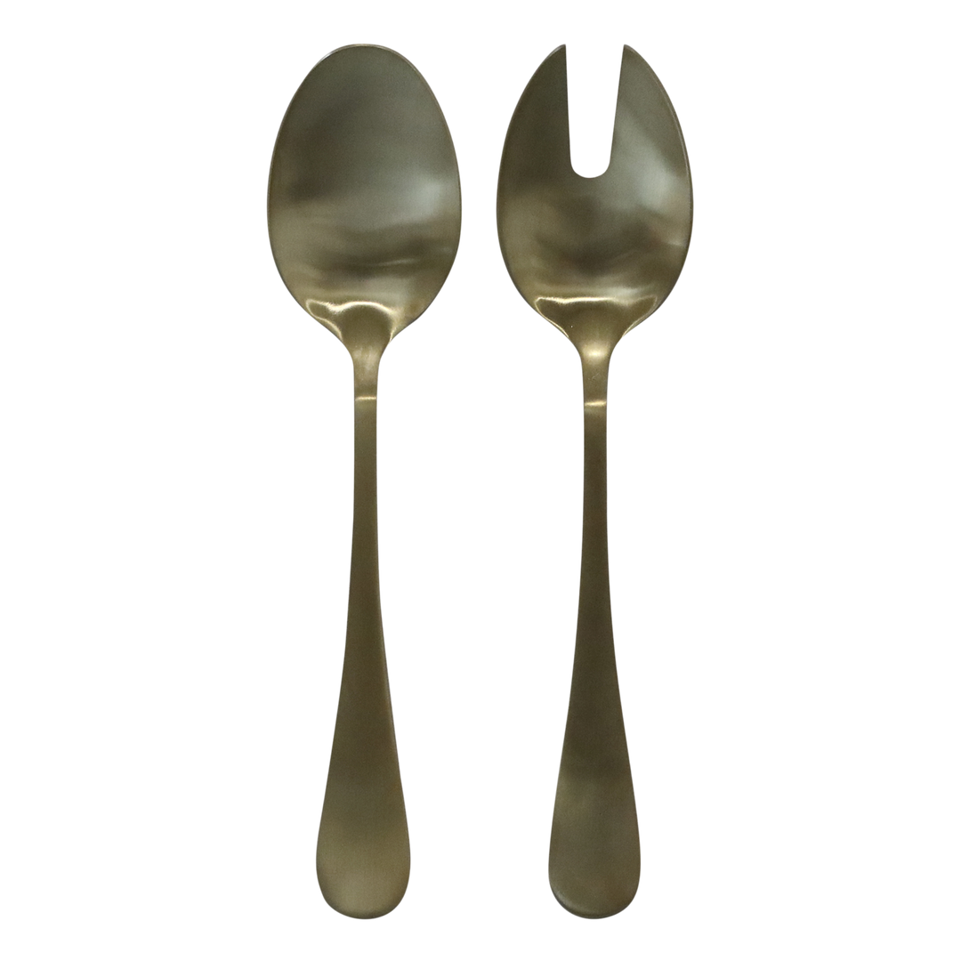 Couverts à salade doré bronze – Set de 2 – L24 cm