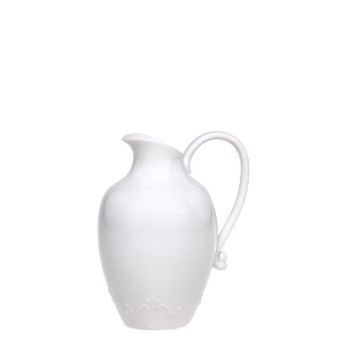 Cruche blanche en porcelaine Série Provence – H17 cm – Chic Antique (Danemark)