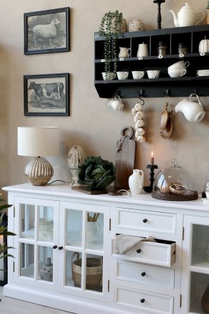 Cruche blanche en porcelaine Série Provence – H17 cm – Chic Antique (Danemark)