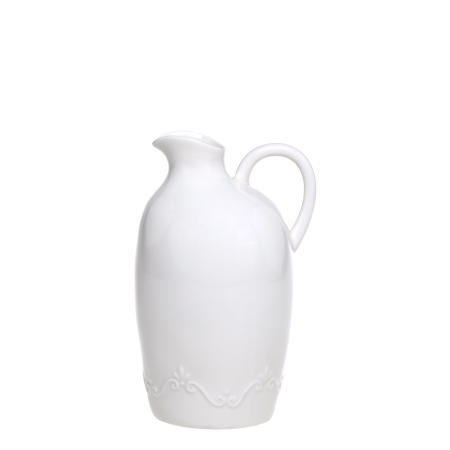 Cruche blanche en céramique – Série Provence – H20 cm – Chic Antique (Danemark)