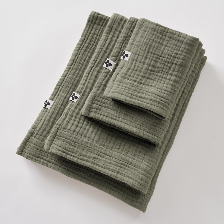 Linge de bain -L'Effet Papillon- Gaze de coton