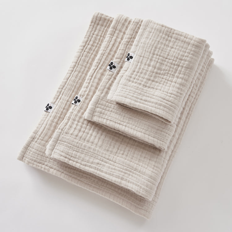 Linge de bain -L'Effet Papillon- Gaze de coton