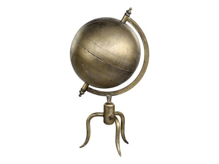Globe déco Chic Antique, fer et laiton.