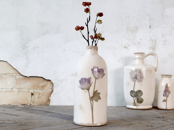 Grand vase en céramique vieillie Versailles -Chic Antique -