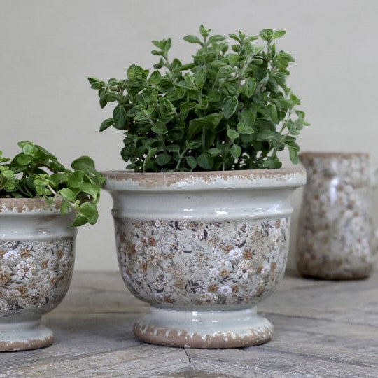 Cache pots fleuris Evry Chic Antique