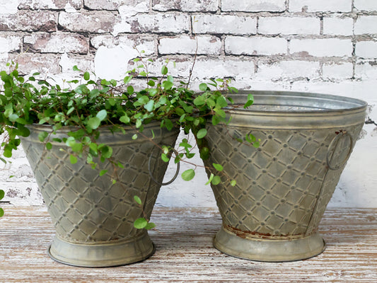 Cache-pot avec poignée -Chic Antique-