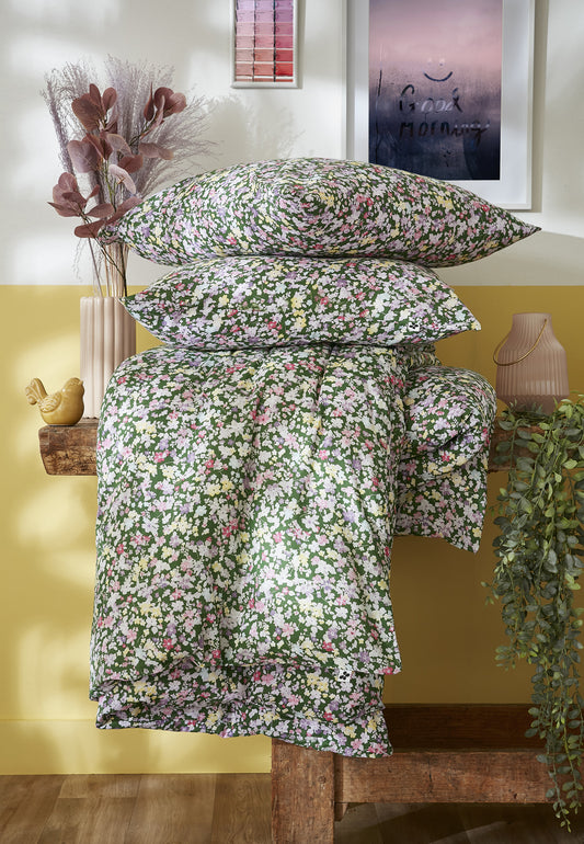 Housse de couette 220/240 +2 taies-MYOSOTIS- L'Effet Papillon