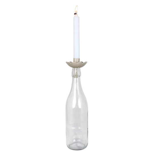 Bougeoir pour bouteilles Beige -Stromshaga-