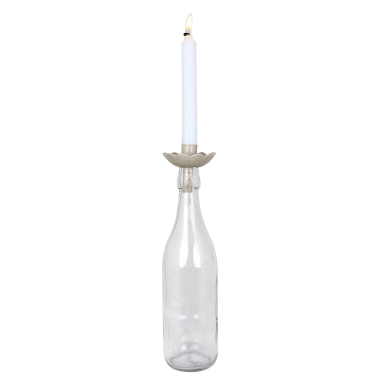 Bougeoir pour bouteilles Beige -Stromshaga-