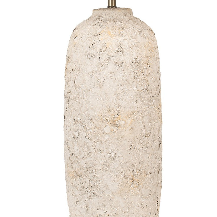 Imposante lampe + abat-jour en terre cuite - Clayre & Eef - 74/35 cm