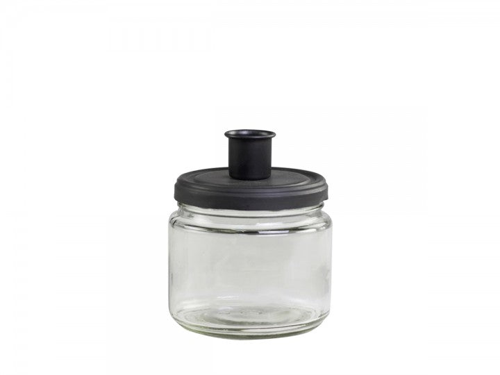 Bougeoir pots de verre -Chic Antique-, 2 couleurs.