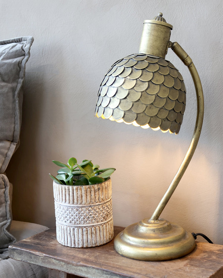 Lampe à poser en Laiton -Chic Antique-