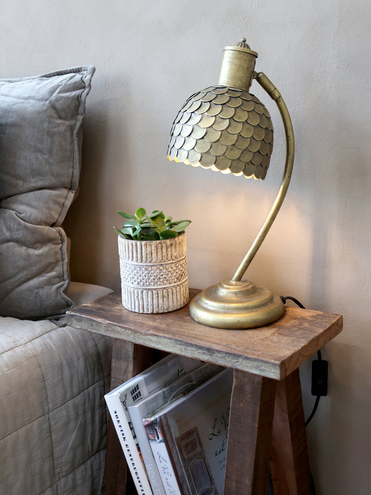 Lampe à poser en Laiton -Chic Antique-