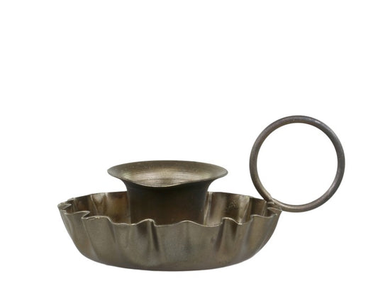 Bougeoir à anse en laiton -Chic Antique-