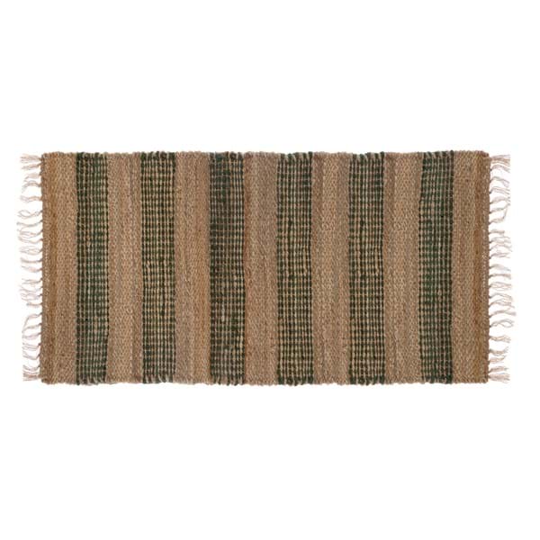 Tapis à franges en jute naturelle – Collection L’Erborista – Blanc Mariclo