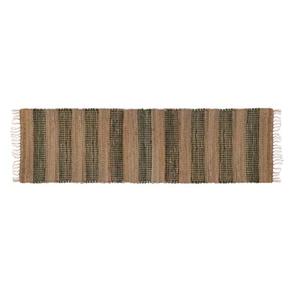 Tapis à franges en jute naturelle – Collection L’Erborista – Blanc Mariclo